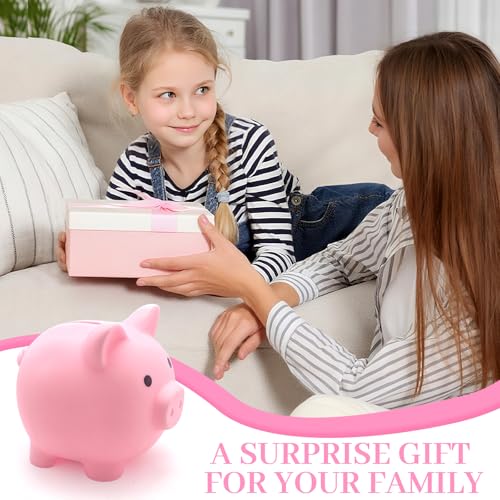 Miniatura 7 de Coco Berming Hucha Cerdito, Pig Hucha De Plástico Suave Para Decoración Del Hogar, Como Regalo Para Cumpleaños, Fiestas Beige