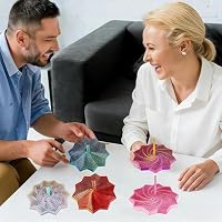 3D Printed Expanded Sensory Fidget Star - 2025 Sensory Fidget Star with Handle, Multi-Colored Whirling Spiral 3D Fidget Toy, Multiple Ways to Play for Adult Relieving Stress (Colorful A,3.15in) — image 6