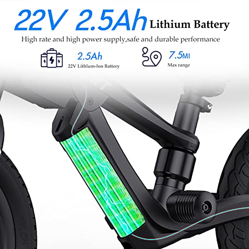 Todimart Electric Bike For Kids Ages 3-5 Years Old,Electric Balance Bike For Kids 12 Inch Tire,No Pedal Kids Electric Bike 22V 2.5Ah 150W Motor 6 Mph,E-Bike For Boys Girls #TOP3