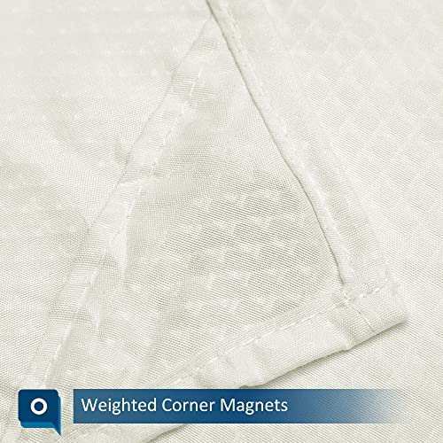 Barossa Design Soft Microfiber Fabric Shower Liner Or Curtain, Hotel Quality, Machine Washable, Water Repellent, Cream, 70 X 72 Inches #TOP3