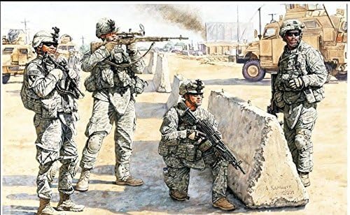 Master Box Plastic Model US Check Point in Iraq 4 FIG. 1/35 3591