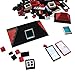 161 Pieces Education Building Bricks Block Windows, Doors and Roof Tiles Set - Tight Fit with Major Brands