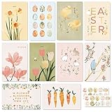 AnyDesign 40 Pack Easter Greeting Cards Watercolor Easter Egg Floral...