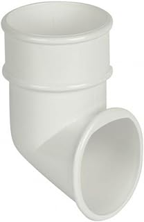 FLOPLAST 68mm Round Gutter Pipe Shoe - White