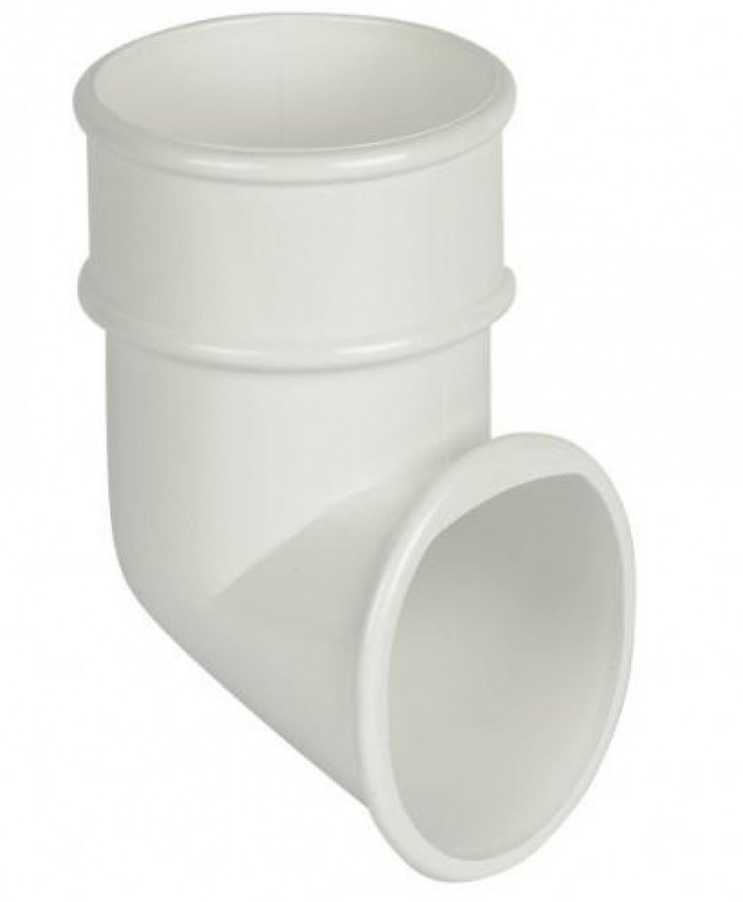 FLOPLAST 68mm Round Gutter Pipe Shoe - White