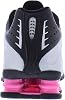 Nike Shox R4 Zapatos para Niños Grandes (Negro/Rosa Chicle/Plata Metálico) 7