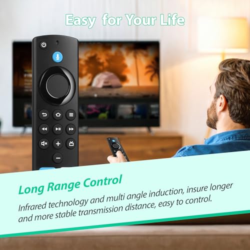 Image of Voice Firestick Remote Control Fit for All Fire Series Smart TVs Cube /Stick /Stick Lite, TV Stick 4K /4K Max, Smart TV 3rd Gen and Fit for TCL, Hisense Smart TV