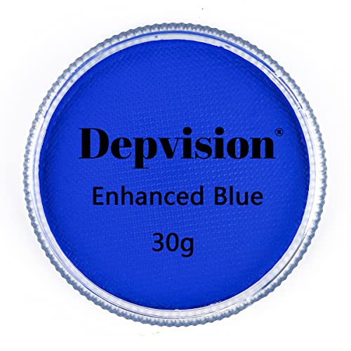 Depvision Professional Face Paint Body Paint Water Based Face Painting Makeup For Kids And Adults Single Color Halloween Christmas 30G (Blue) #TOP30