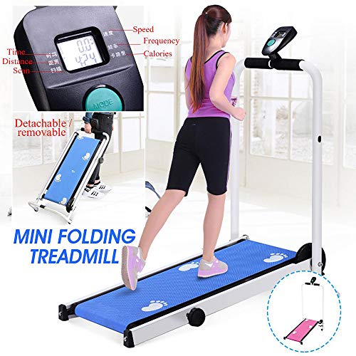 Image of Treadmill Electric Folding Treadmill LED Display Jogging Space Walker Aerobic Exercise Fitness Equipment Mobile