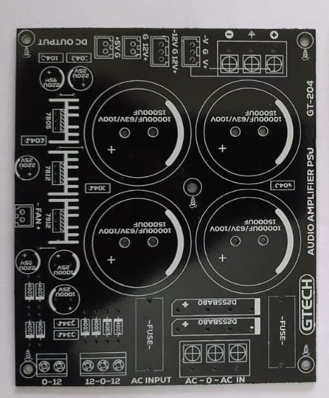 Audio Amplifier Power Supply PCB only, GT-209 (components not included)-image-25