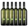 VINELLO 6er Weinpaket – Pinot Grigio 1,0 l 2021 – Villa Santa Flavia mit einem VINELLO.weinausgießer | 6 x 0,75 Liter