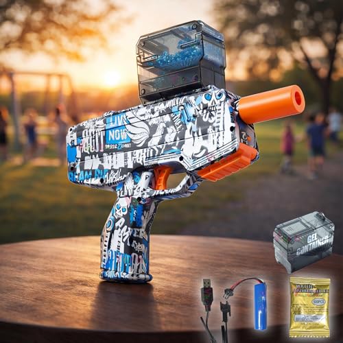 Image of VikriDA MP9 Gel Blaster Gun - Automatic Small Balls Shooter with for Adults - Multicolor