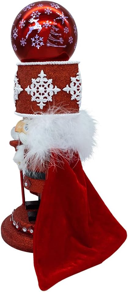 Kurt Adler 14.5" Hollywood Nutcrackers™ Musical Red Soldier with Water Globe Nutcracker