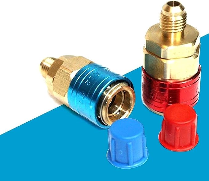 Conectores rápidos para AC automotriz 1/4 SAE R134A miniatura 3