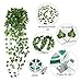 Plantas Hiedra Artificial (24pcsx2m) Hiedra Hojas de Vid Artificial Enredadera Guirnalda Decorativa...