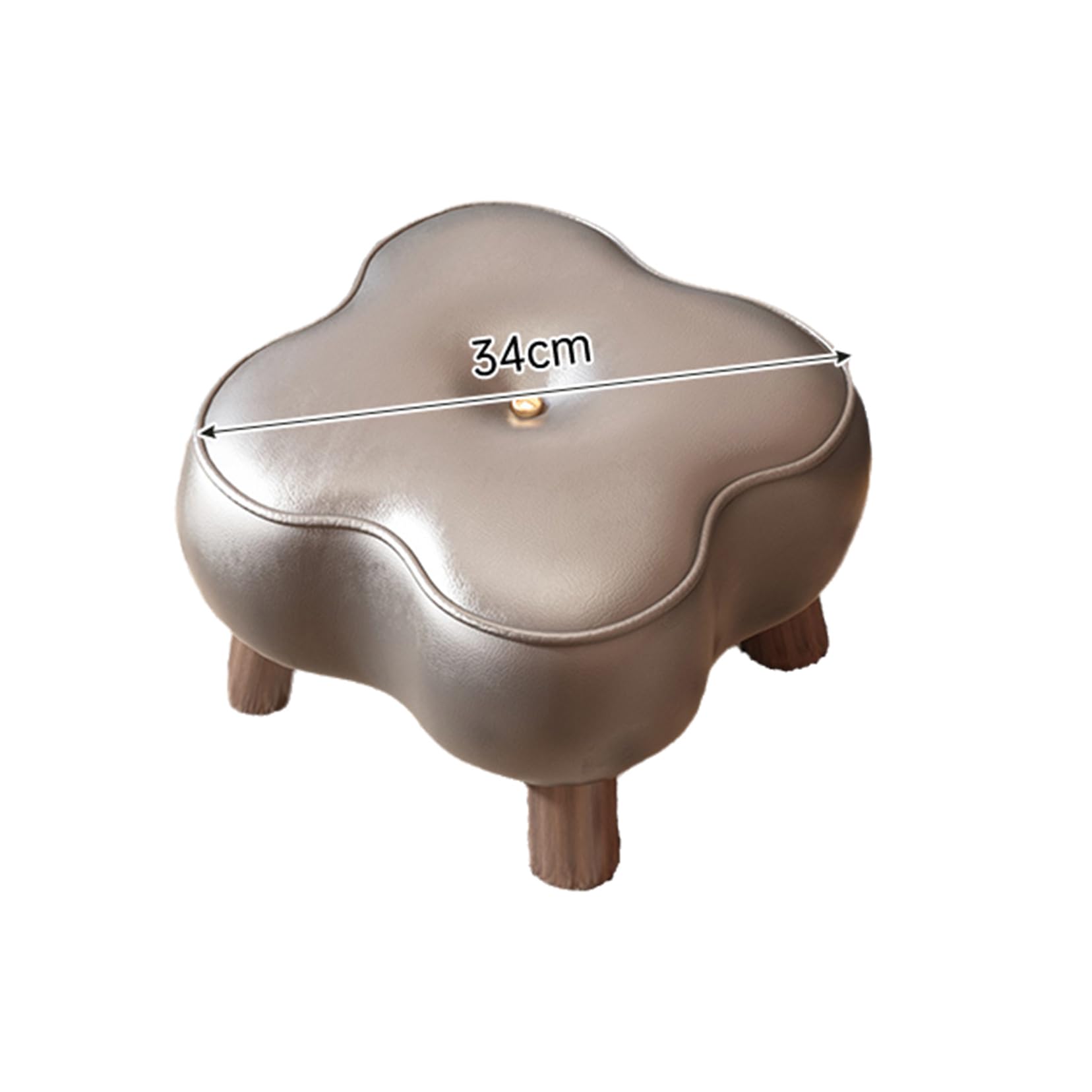 Repose-Pieds pour Salon et Bureau : Petit Tabouret Gris Confort