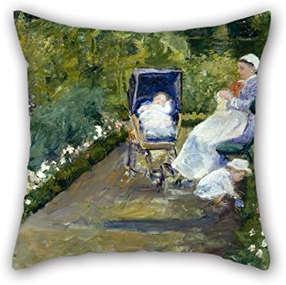 elegancebeauty Oil Painting Mary Cassatt - Children In A Garden (The Nurse) Pillowcase 18 X 18 Inches / 45 By 45 Cm For Husband,gf,home,gril Friend,office,dining Room With 2 Sides