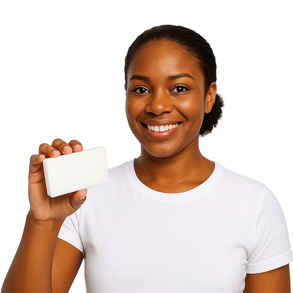 Melamine Sponge, 50 Pack Melamine Foam, Magic Sponge Eraser Sheets in Bulk,Chemical-Free Foam Cleaner,Bathroom Oven Shower Glass Dishes Stove Kitchen Sinks Bathtub Wall Tile Baseboard Shoe Cleaner