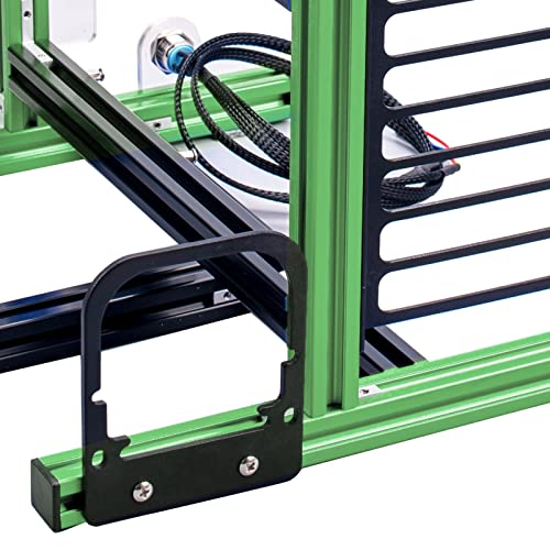 Gabinete Vertical Abierto de Aluminio con Excelente Disipación de Calor para DIY ATX MATX ITX Aluminio (Verde Negro) miniatura 3