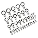 Telescopic Surf Casting Rod Guides Kit Fishing Eyes Ring Raft Line Stainless Steel ramic 37Pcs Top Tip Repair