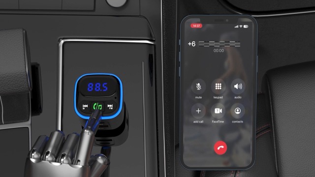 Transmetteur FM Bluetooth 5.3 Voiture 30W - Appels Mains Libres Et Charge Rapide