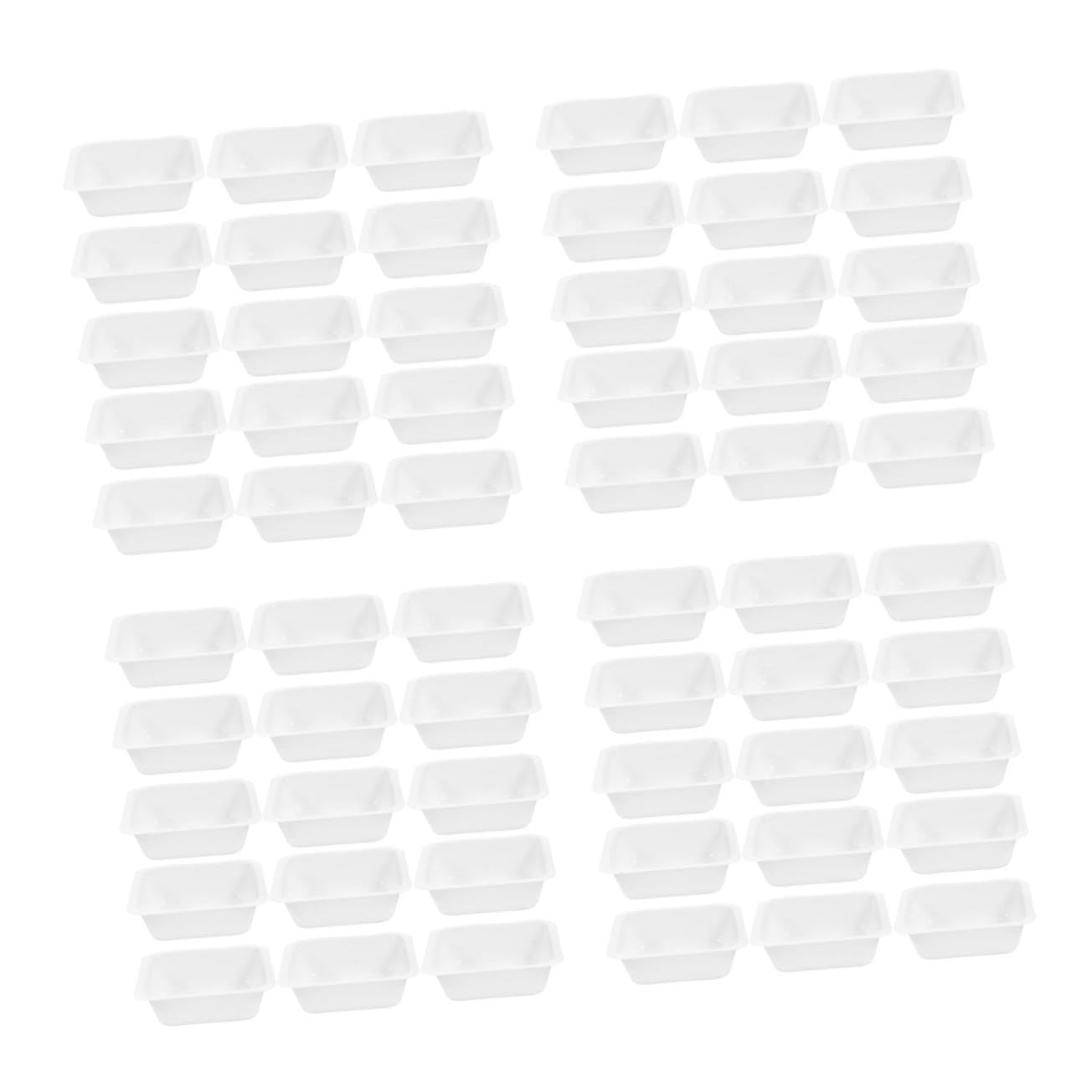 HAWILLOSCH 4sets Weighing Bowl 100ml Dish Weighing Tray Powder Mixing Bowl Scientific Dishes 20pcs*4