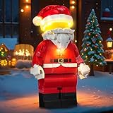 LocoLee Light kit Compatible with Lego 40820 Up-Scaled Santa Minifigure - No Model Only Light, LED Lighting Accessories Compatible with Lego Santa 40820