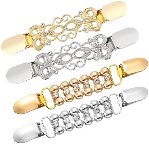 NJCXOLA Cardigan Clip Retro - Set 3 Pezzi Spilla Gioiello per Maglione, Abiti, Colletto, Sciarpa e Vestiti
