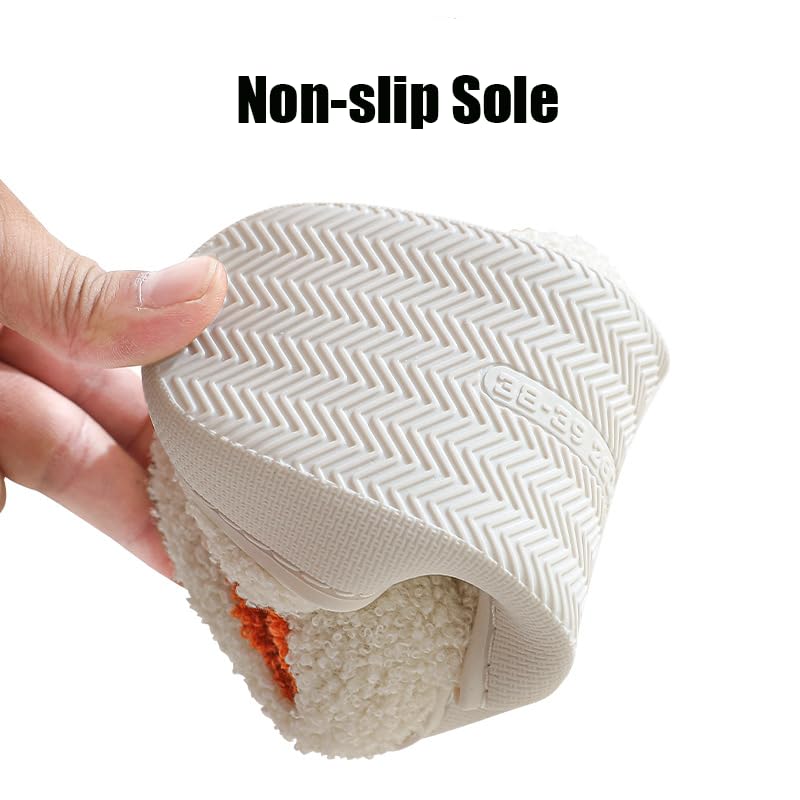 Christmas Slippers Halloween Slippers Cute Fall Fur Shoes Gifts For Women Men Warm House Indoor Party3