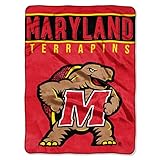 Northwest NCAA Maryland Terrapins Raschel Throw Blanket, 60' x 80', Basic