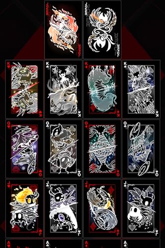 Baraja de Cartas Hollow Knight Inspirada Poker 6x9cm miniatura 2