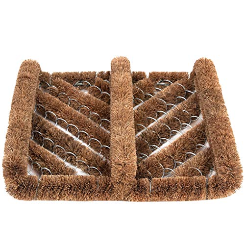 Ninamar Natural Coir Boot Scraper Door Mat - 12 X 13 Inch #TOP2