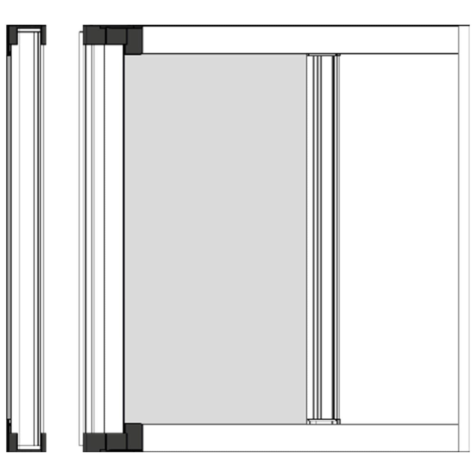 Decorspace Zanzariera a rullo Laterale per porte e finestre adattabile su misura in kit Fai da te (160 X h 250 cm, Bronzo Ossidato)