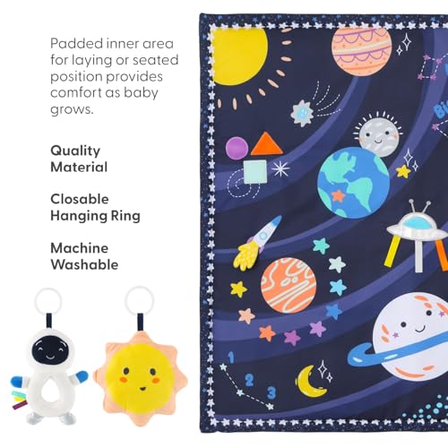 The Peanutshell Space Adventure 7-in-1 Baby Play Gym & Play Mat - Soft Padded Tummy Time Mat with Hanging Toys - Unisex Activity Gym for Newborn, Infant & Toddler Development (0-12 Months) - Image 6
