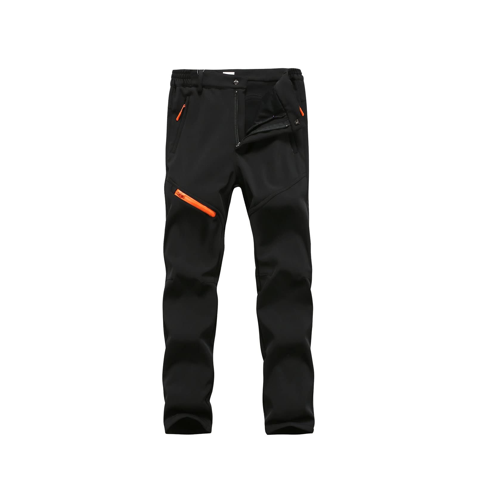 Męskie spodnie snowboardowe, jesienno-zimowa śnieżna podszewka z polaru Wiatroszczelne ciepłe spodnie narciarskie Softshell na zewnątrz, do chodzenia Zagęścić Piesze wędrówki Narciarskie spodnie narci