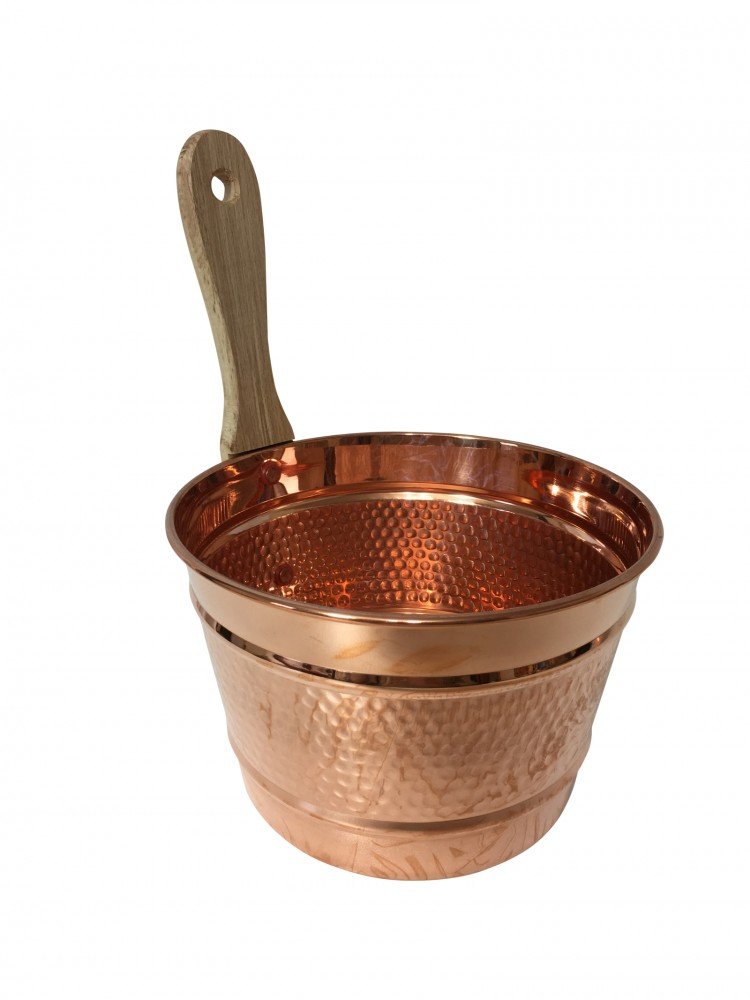 Sceau avec louche en cuivre pour Sauna - 'CopperGarden®'