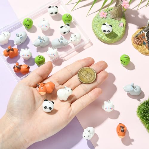 Lot de breloques en résine pour fabriquer colliers et bracelets DIY - 4