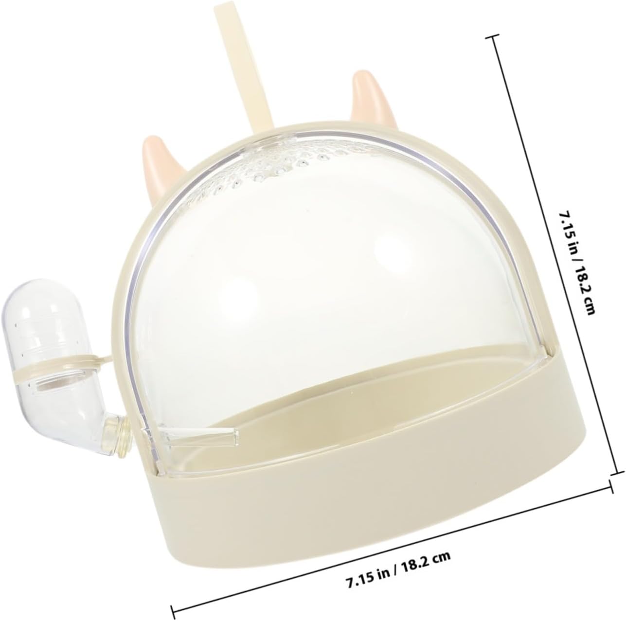 ORFOFE Portable Hamster Travel Box Small Pet Cage Handheld Carrier for Hedgehogs Rabbits Sugar Gliders Easy-Clean Animal Container for Outdoor Use image 2