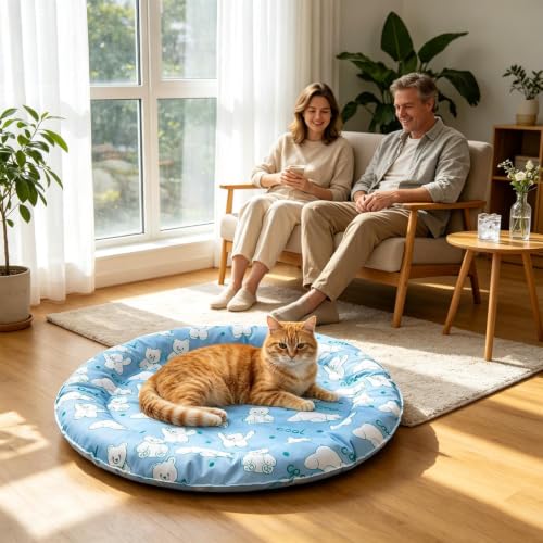 Estera de enfriamiento para perros evita golpes de calor con esta cama portatil de verano 4