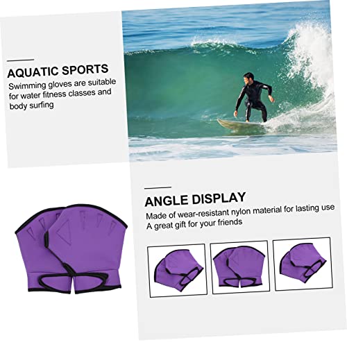 BESPORTBLE 4 Pares De Luvas De Natação Pesos De Piscina Para Exercícios Aquáticos Luvas Impermeáveis