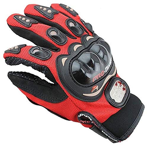 Ek Udaan Pro Biker Motorcycle Moto Racing Knight Urban Riders Luvas Motocross Motorbike Guantes Ciclismo Invierno Gloves - XL Size Red Color