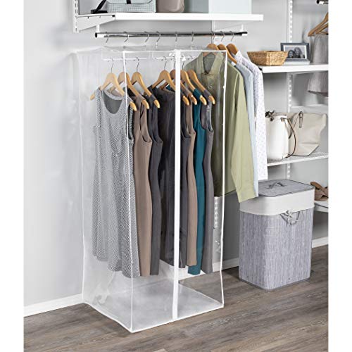 Richards Homewares CLRLY ORG Dress Bag Clearly Organized Jumbo Garment Closet 24" x 20" x 54" (Clear) - Thumbnail 4