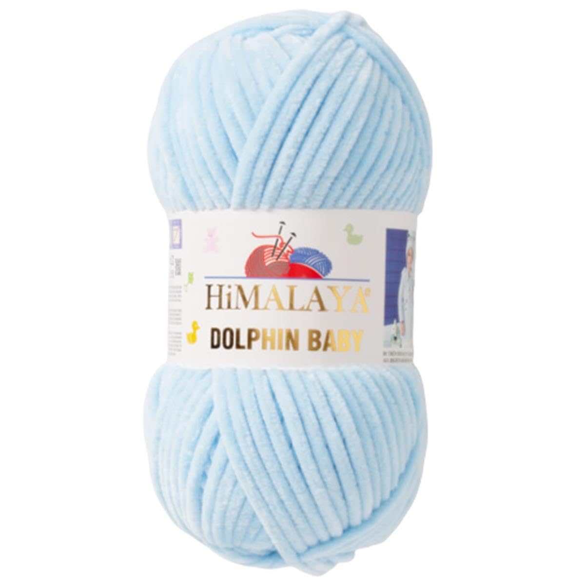 Himalaya Dolphin Baby Cord Hand Knitting Wool 80306 Baby Blue