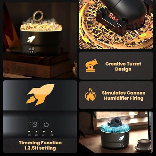 Humidificador Volcano Therapy Difusor pequeño con apagado automático miniatura 7