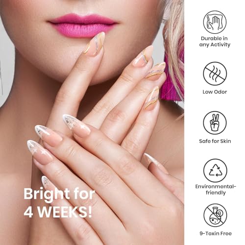 Image of Beetles Metallic Gold Gel Liner 7ml French Tip Gel Polish 3D Mirror Chrome