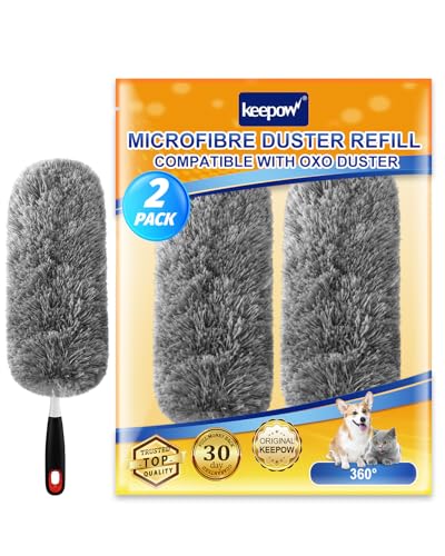 Refill For Cleaning, Compatible With Oxo Good Grips Microfiber Extendable Duster, 2 Pack(handle Not Included)