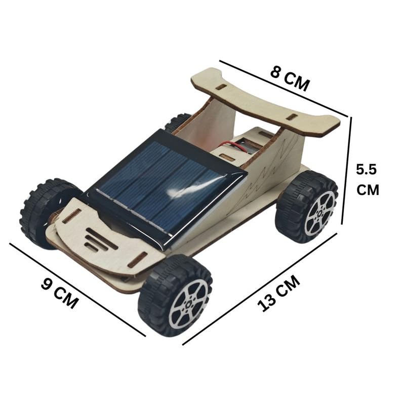 ERH India DIY Solar Panel Cell Toy Car Kit Science Project Experiment Working Model for School Students Kids - Image 4 thumbnail