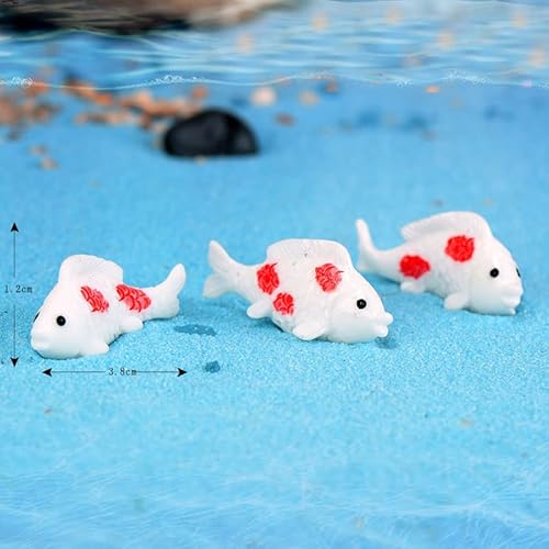 Ximimark 16 Pcs Fish Frog Lotus Miniatures Garden Bonsai Mini Ornaments Fish Tank Decors #TOP6