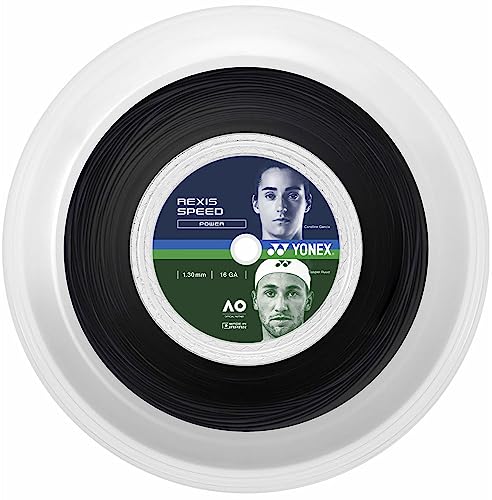 YONEX(ヨネックス) 硬式テニス ストリング ガット レクシススピード130 200m ブラック(007) 1.30mm TRSP130R2（Amazon）