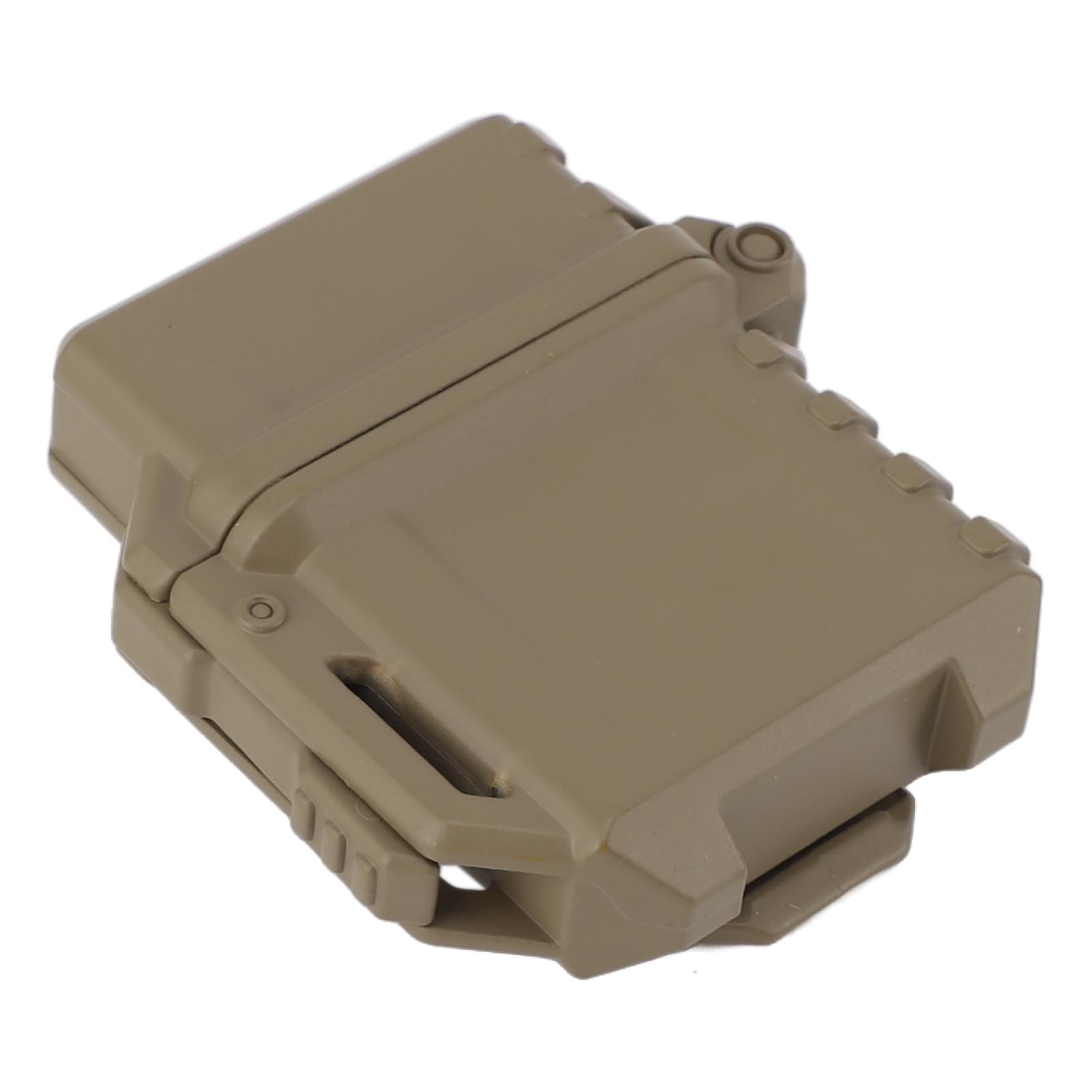 Étui à Briquet étanche Compact et Portable Construction en Nylon à Longue durée de Vie, Protection Contre l'huile, Les Rayures et la Chaleur S'enclenche sur Les Sacs Idéal pour (Khaki)